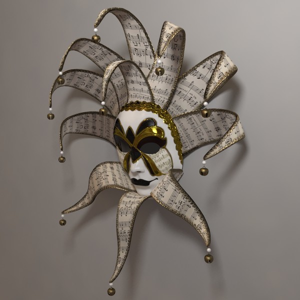 venetian mask 3d max - Venetian Mask A... by iio
