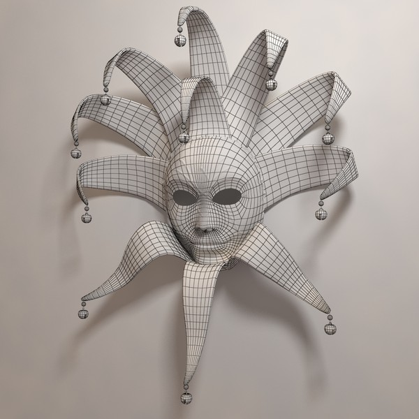 venetian mask 3d max - Venetian Mask A... by iio
