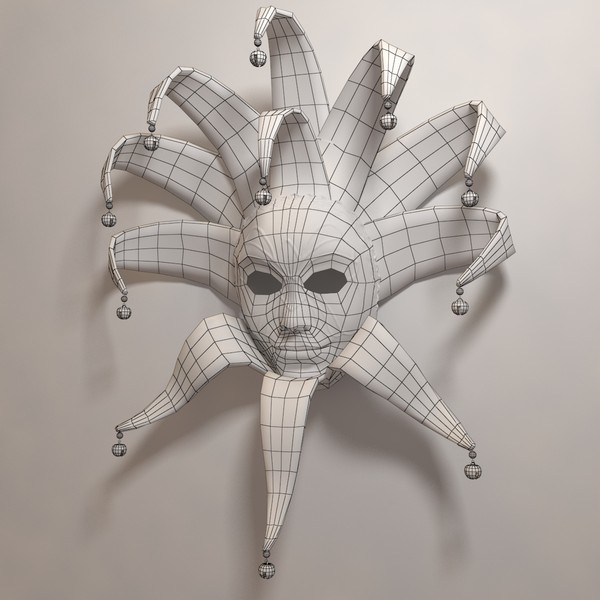 venetian mask 3d max - Venetian Mask A... by iio