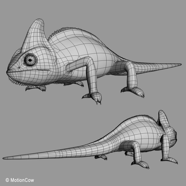 3d chameleon tongue model - Chameleon ( Green )... by MotionCow