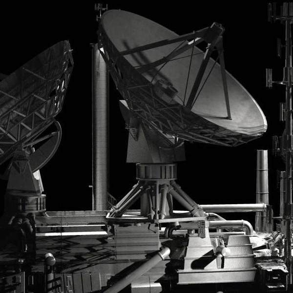 industrial communications array 3d max - Communications Array by dastolidigital