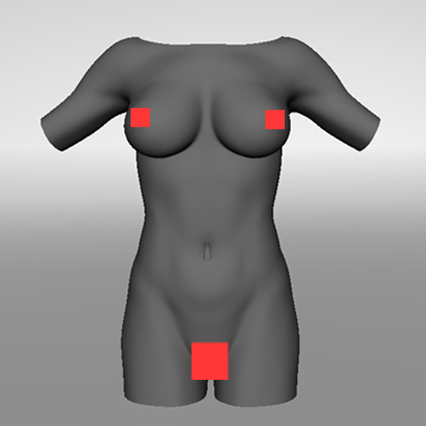 3ds max realistic female torso - Realistic Female Torso by polygon_monk