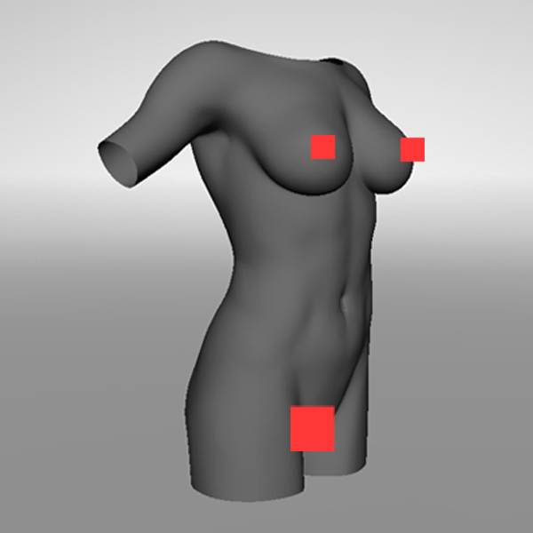 3ds max realistic female torso - Realistic Female Torso by polygon_monk