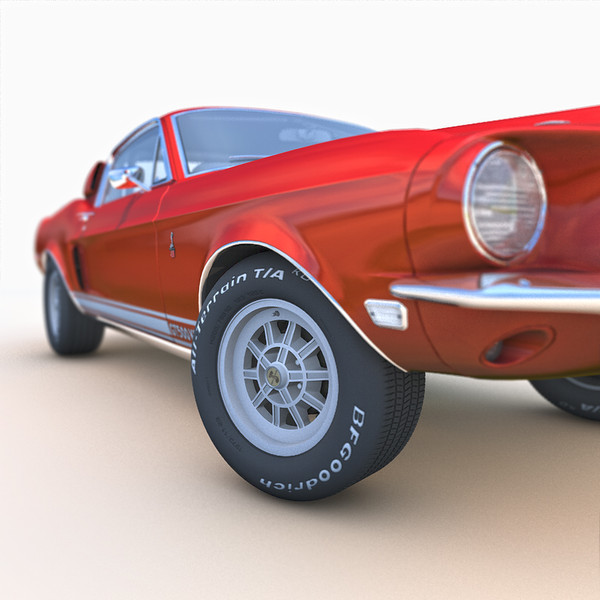 shelby mustang gt500kr 1968 c4d - Shelby Mustang GT500KR 1968 (2) by Bevzakost
