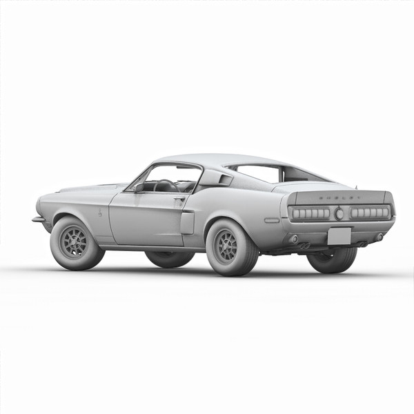 shelby mustang gt500kr 1968 c4d - Shelby Mustang GT500KR 1968 (2) by Bevzakost