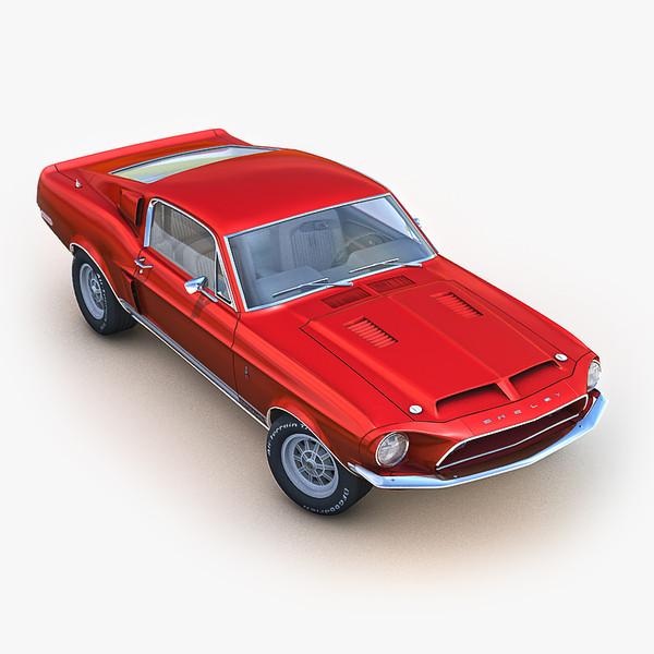 shelby mustang gt500kr 1968 c4d - Shelby Mustang GT500KR 1968 (2) by Bevzakost