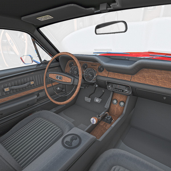 shelby mustang gt500kr 1968 c4d - Shelby Mustang GT500KR 1968 (2) by Bevzakost