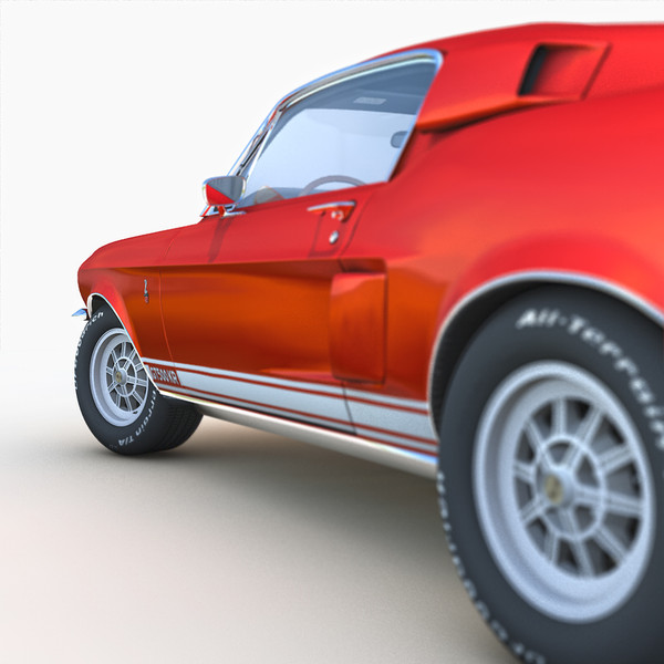 shelby mustang gt500kr 1968 c4d - Shelby Mustang GT500KR 1968 (2) by Bevzakost