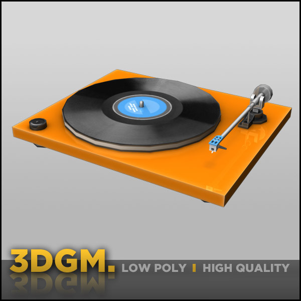 3d model modern turntable - modern turntable 3DGM by 3D Game Models