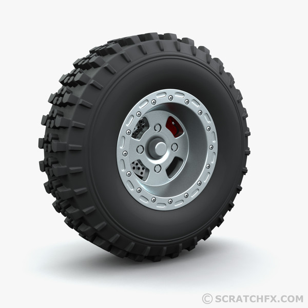 quad bike wheel 3d max - QUAD BIKE WHEEL by ScratchFX