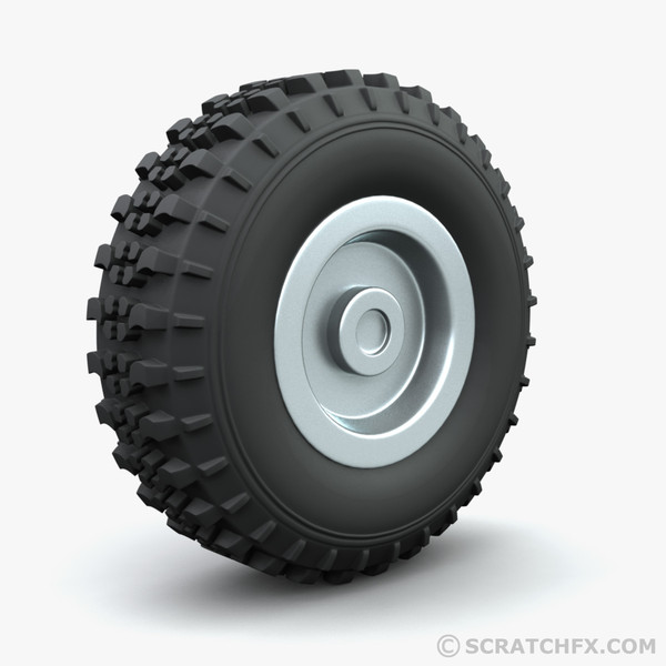 quad bike wheel 3d max - QUAD BIKE WHEEL by ScratchFX