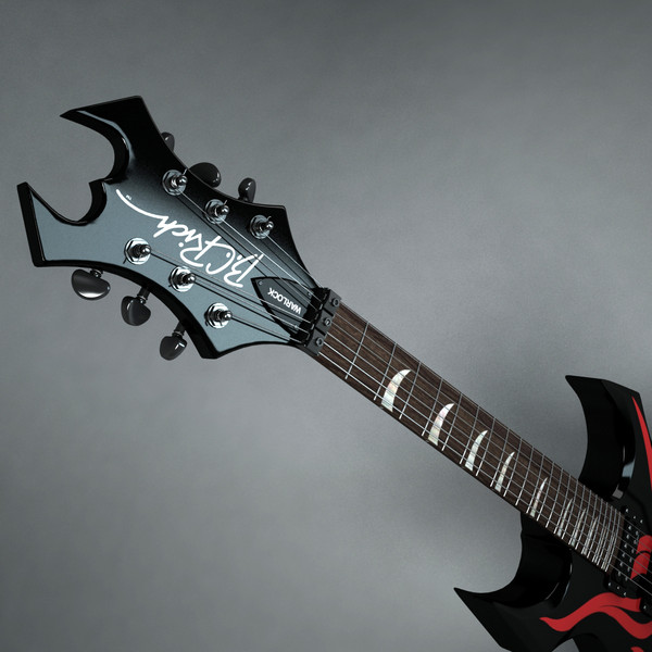3d rich warlock electric guitar - BC Rich Warlock by Render Steel
