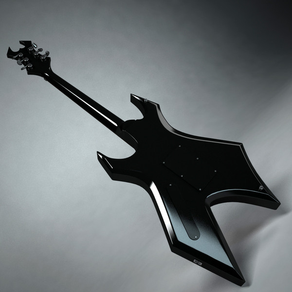 3d rich warlock electric guitar - BC Rich Warlock by Render Steel