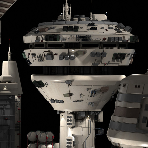 max futuristic sci fi buildings - Futuristic Sci fi Buildings by dastolidigital