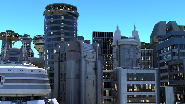 3d res scifi city buildings - High Res Scifi City by dastolidigital