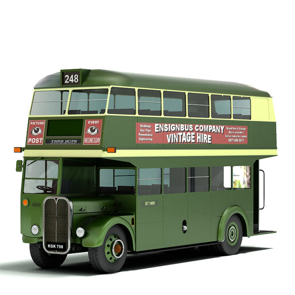 3d model traditional double decker bus - Double Decker Bus by Sandu_Bublic