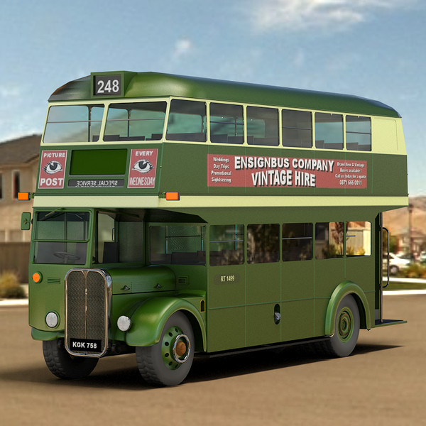 3d model traditional double decker bus - Double Decker Bus by Sandu_Bublic