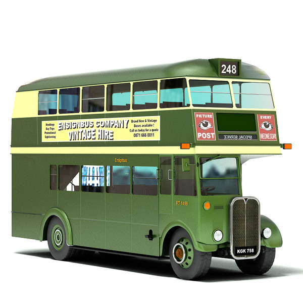 3d model traditional double decker bus - Double Decker Bus by Sandu_Bublic
