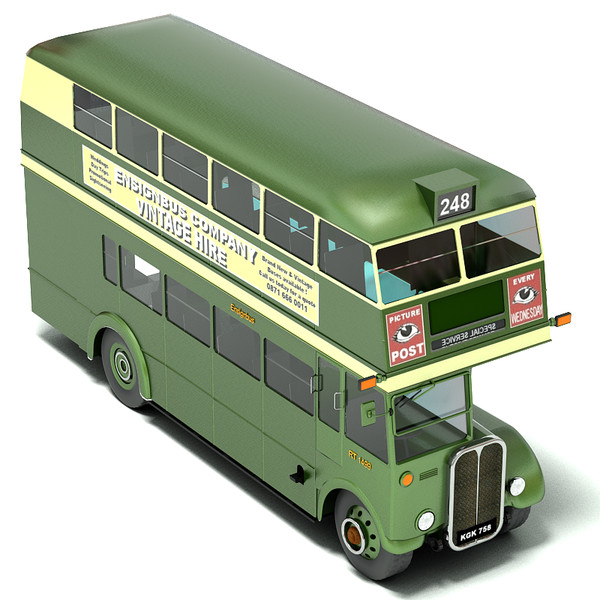 3d model traditional double decker bus - Double Decker Bus by Sandu_Bublic