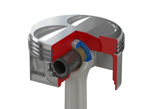 piston cutaway 3d model - Piston by V3DZ