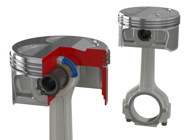 piston cutaway 3d model - Piston by V3DZ