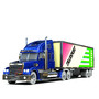 freightliner coronado truck 3d model
