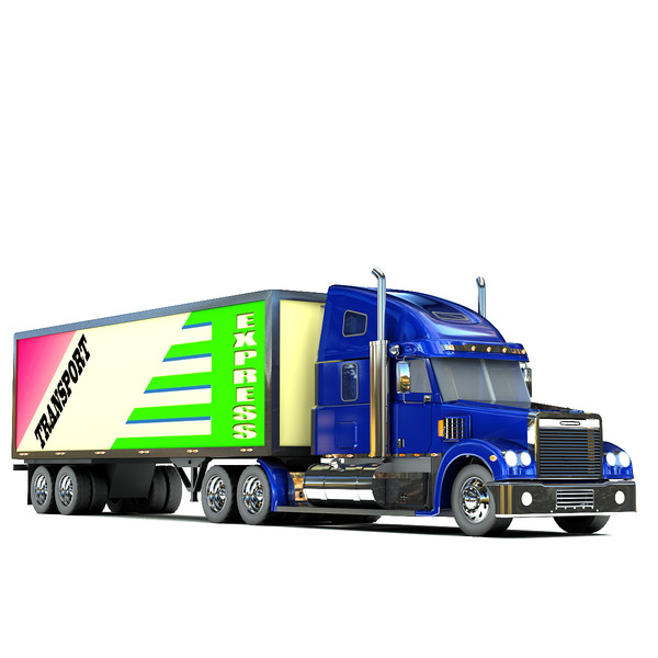 freightliner coronado truck 3d model - Freightliner Coronado truck by Sandu_Bublic