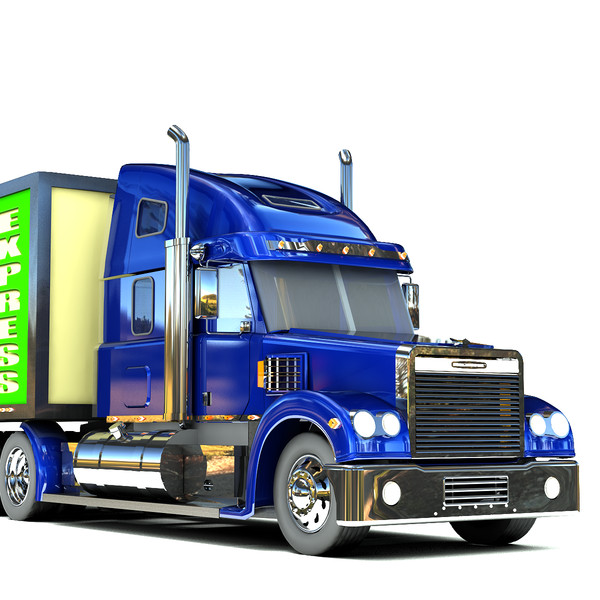 freightliner coronado truck 3d model - Freightliner Coronado truck by Sandu_Bublic