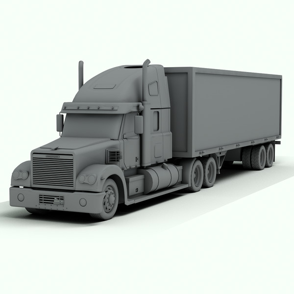 freightliner coronado truck 3d model - Freightliner Coronado truck by Sandu_Bublic