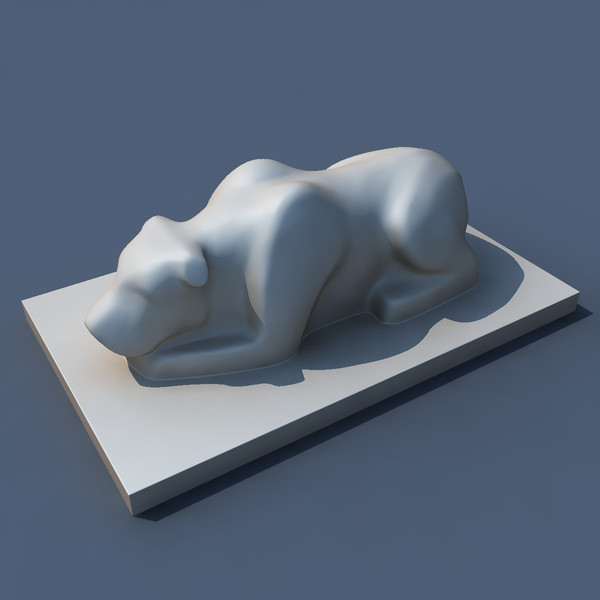 stylized dog 3d max - Dog by voronart