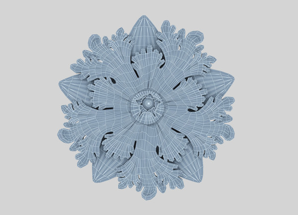3d model 3d-model decorative - Basrelief rozetka... by aljasib