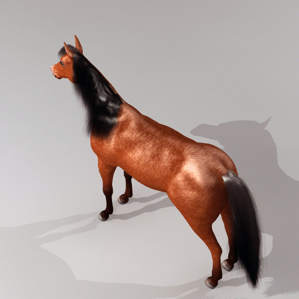 brown horse max - Horse by QLEE