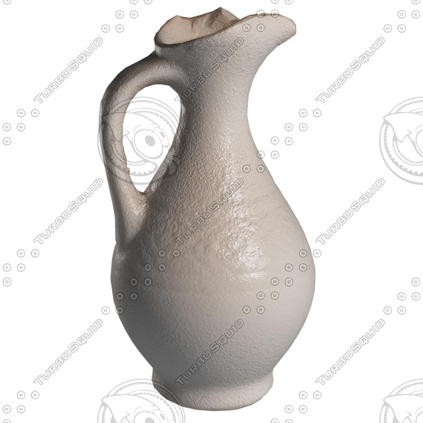 ceramic jug handle 3d model - Ceramic jug with handle by edikm1