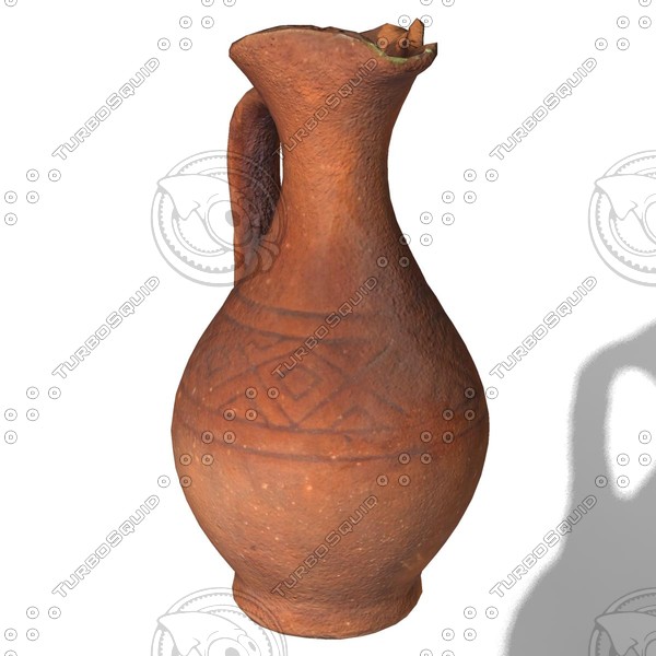 ceramic jug handle 3d model - Ceramic jug with handle by edikm1
