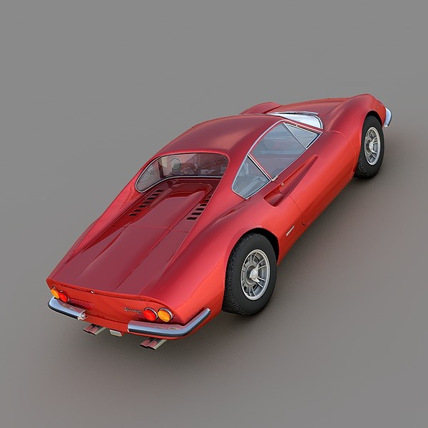 ferrari dino 246 gt 3d model - Ferrari Dino 246 GT 1969 by Mirage3D