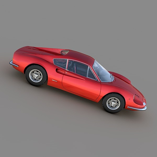 ferrari dino 246 gt 3d model - Ferrari Dino 246 GT 1969 by Mirage3D