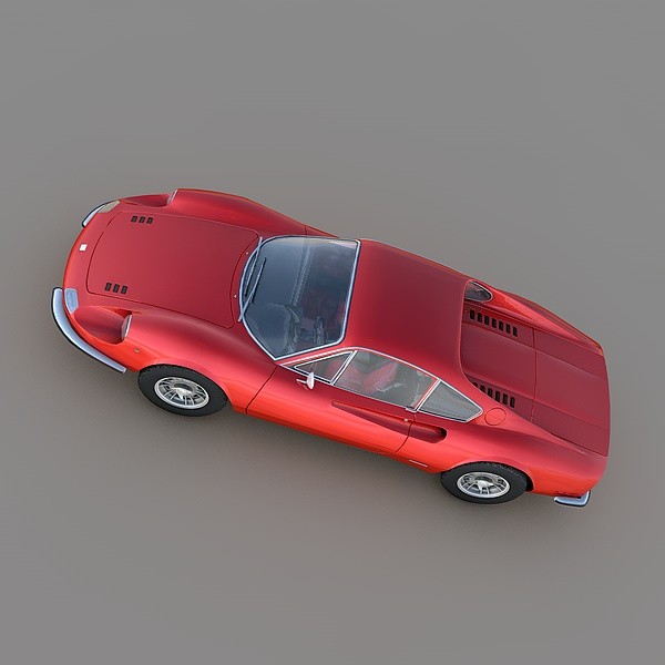 ferrari dino 246 gt 3d model - Ferrari Dino 246 GT 1969 by Mirage3D