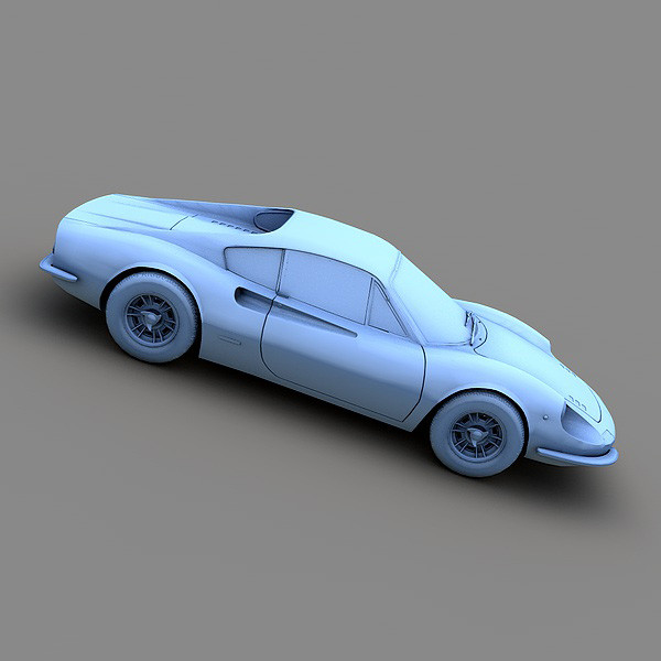 ferrari dino 246 gt 3d model - Ferrari Dino 246 GT 1969 by Mirage3D