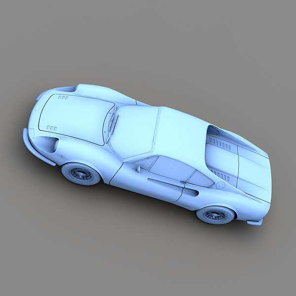 ferrari dino 246 gt 3d model - Ferrari Dino 246 GT 1969 by Mirage3D