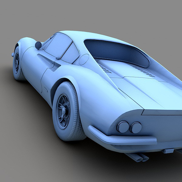 ferrari dino 246 gt 3d model - Ferrari Dino 246 GT 1969 by Mirage3D