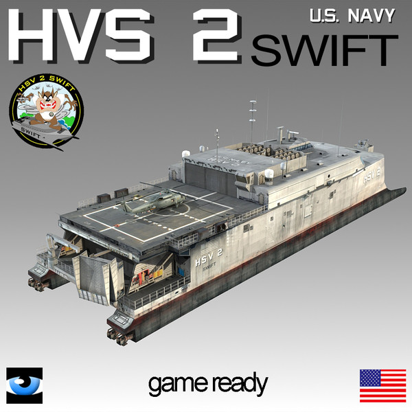 3d model u s navy hsv-2 - U.S.NAVY HSV-2 Swift by Omegavision