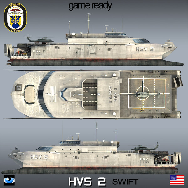 3d model u s navy hsv-2 - U.S.NAVY HSV-2 Swift by Omegavision