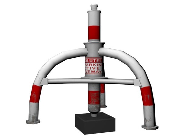 3d road barrier - Road barrier by Fren2y
