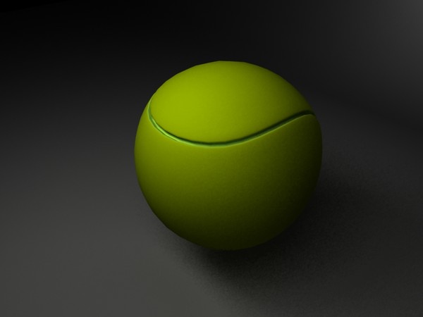 3d model tennis ball - tennis ball by alexey140