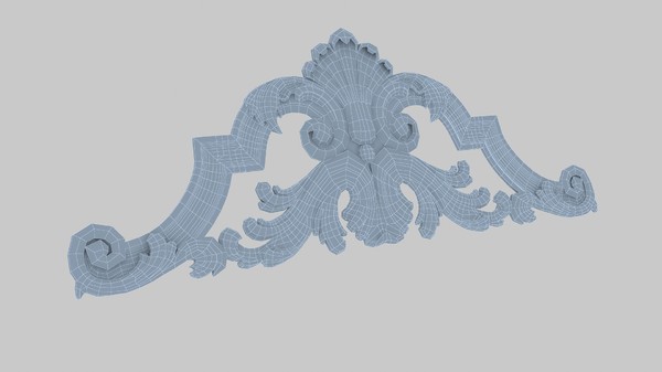 maya 3d-model decorative - basrelief1 by aljasib