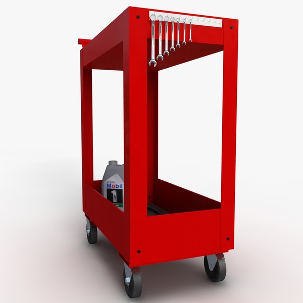 utility cart tools 3d max - Utility Cart... by redline_or_nothing