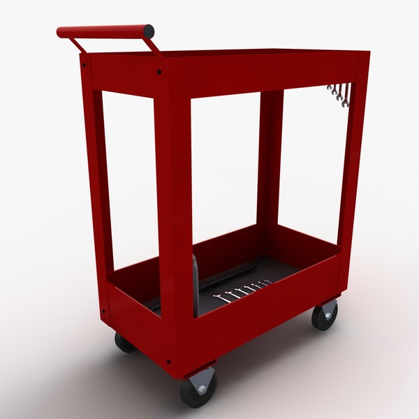 utility cart tools 3d max - Utility Cart... by redline_or_nothing