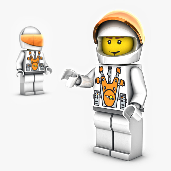 3d lego mars mission - Lego Mars Mission Astronaut by NesAn Studio