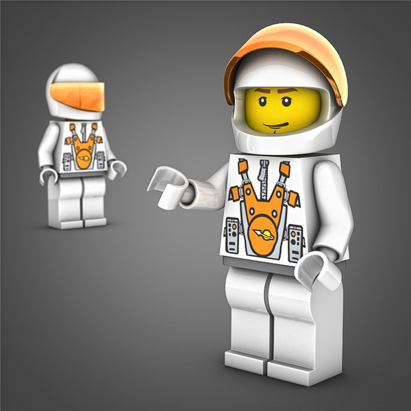 3d lego mars mission - Lego Mars Mission Astronaut by NesAn Studio