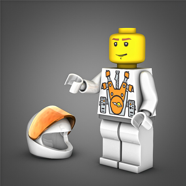 3d lego mars mission - Lego Mars Mission Astronaut by NesAn Studio